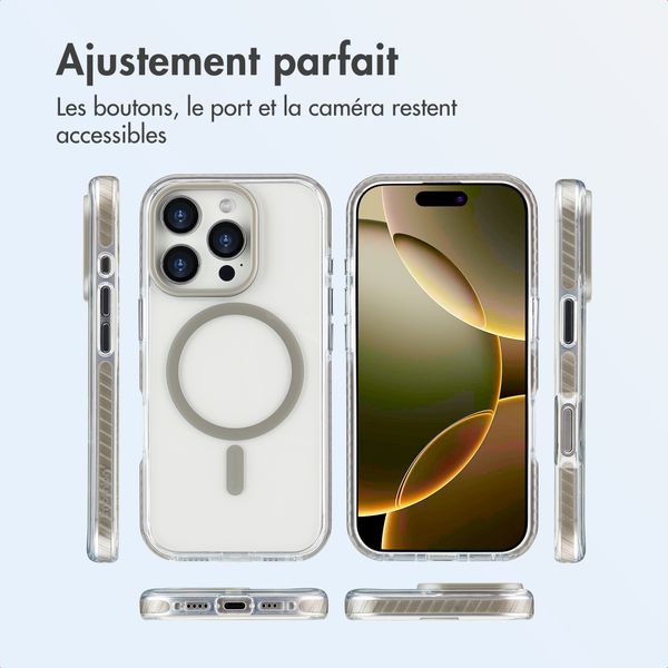 imoshion Coque Combat MagSafe Apple iPhone 16 Pro - Gris