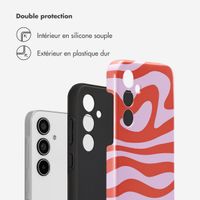 Selencia Coque arrière Vivid Samsung Galaxy A35 - Dream Swirl Pink