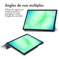 imoshion Coque tablette Trifold Samsung Galaxy Tab A11 Plus - Vert clair