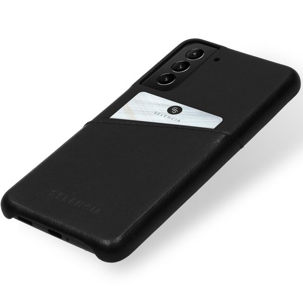 Selencia Coque arrière en cuir végétalien Vayu Galaxy S21 - Noir