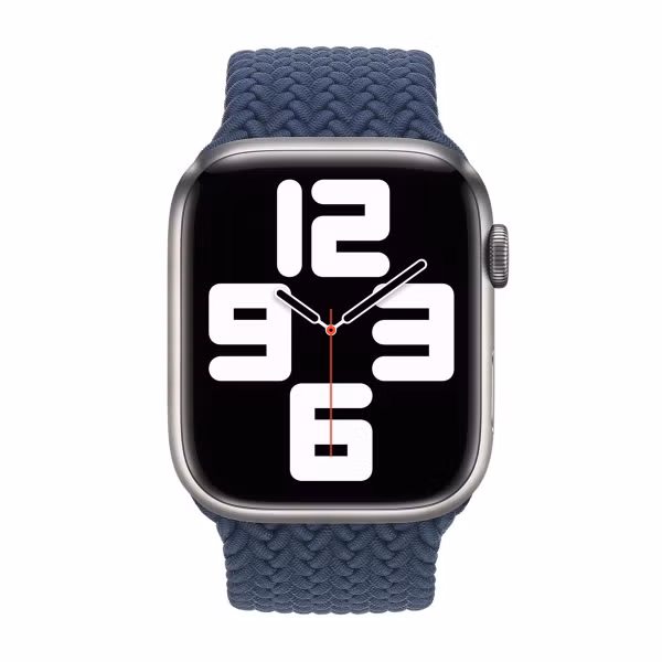 Apple Bracelet Solo tressé Apple Watch | 38/40/41/42 mm - Taille 7 - Abyss Blue