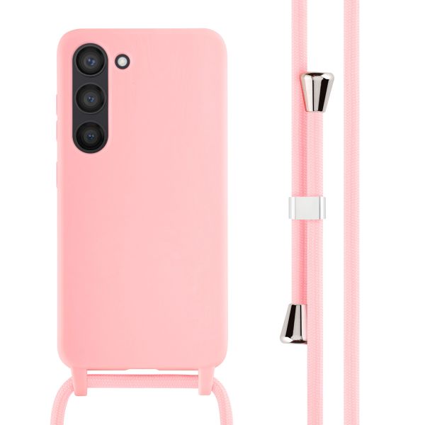 imoshion Coque en silicone avec cordon Samsung Galaxy S23 - Rose