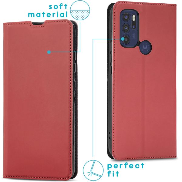 imoshion Étui de téléphone Slim Folio Motorola Moto G60s - Rouge