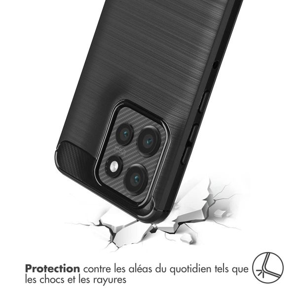 imoshion Coque Brushed Motorola Thinkphone 25 / Motorola Edge 50 Neo / Edge 60 Neo - Noir