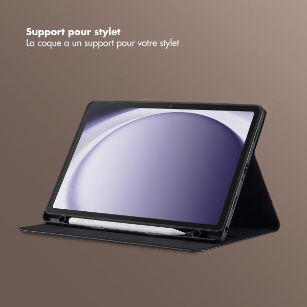 Selencia Coque tablette Riva Samsung Galaxy Tab A9 Plus - Noir