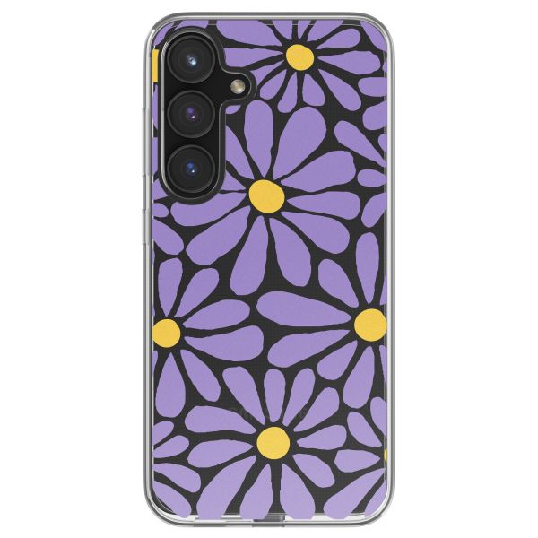 imoshion Coque Design Samsung Galaxy S24 FE - Tropical Violet Flowers Connect