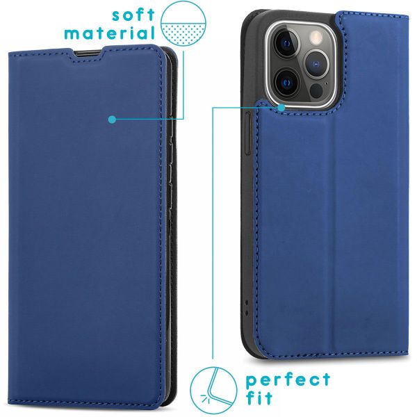 imoshion Étui de téléphone Slim Folio iPhone 13 Pro Max - Bleu foncé