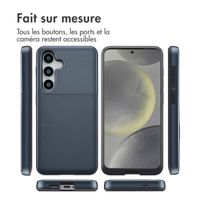 imoshion Coque arrière avec porte-cartes Samsung Galaxy S25 - Bleu foncé