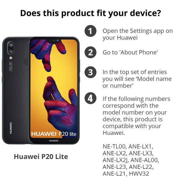 Concevez votre propre housse portefeuille Huawei P20 Lite - Blanc