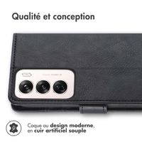 imoshion Étui de téléphone portefeuille Luxe Oppo Reno 12 - Noir