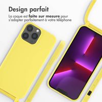 imoshion ﻿Coque en silicone avec cordon iPhone 13 Pro Max - Jaune