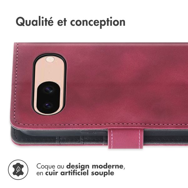 imoshion Etui de téléphone portefeuille avec cordon Google Pixel 8a - Rouge