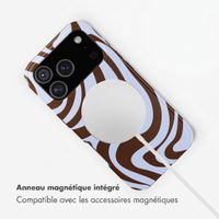 Selencia Coque arrière Vivid avec MagSafe Apple iPhone 17 Pro - Dream Swirl Chocolate