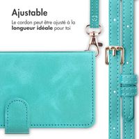 imoshion Etui de téléphone portefeuille avec cordon Samsung Galaxy S24 - Turquoise