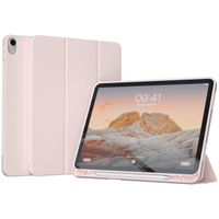 Accezz Coque tablette portefeuille Smart Silicone iPad 11 (2025) 11 pouces / iPad 10 (2022) 10.9 pouces - Rose