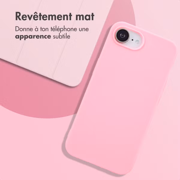imoshion Coque Couleur Apple iPhone 16e - Bubblegum Pink