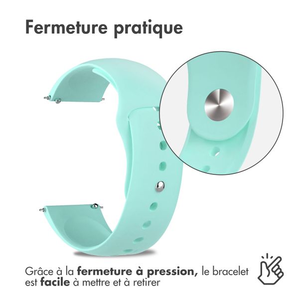 imoshion Bracelet sport en silicone  - Connexion universelle 20 mm - Vert menthe