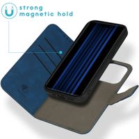 imoshion Etui de télephone luxe 2-en-1 amovible Apple iPhone 15 Pro - Bleu