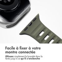 imoshion Bracelet en silicone Active Sport Apple Watch Series 1-9 / SE (38/40/41 mm) | Series 10 (42 mm) - Vert Noirâtre