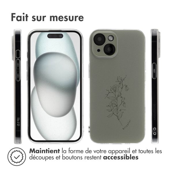 imoshion Coque Design Apple iPhone 15 - Floral Green
