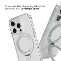 Accezz Coque Ring Stand avec MagSafe Apple iPhone 15 Pro - Transparent