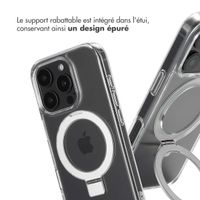 Accezz Coque Ring Stand avec MagSafe Apple iPhone 16 Pro Max - Transparent