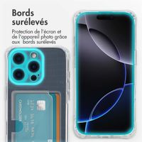 imoshion Coque silicone avec porte-cartes iPhone 16 Pro - Transparent