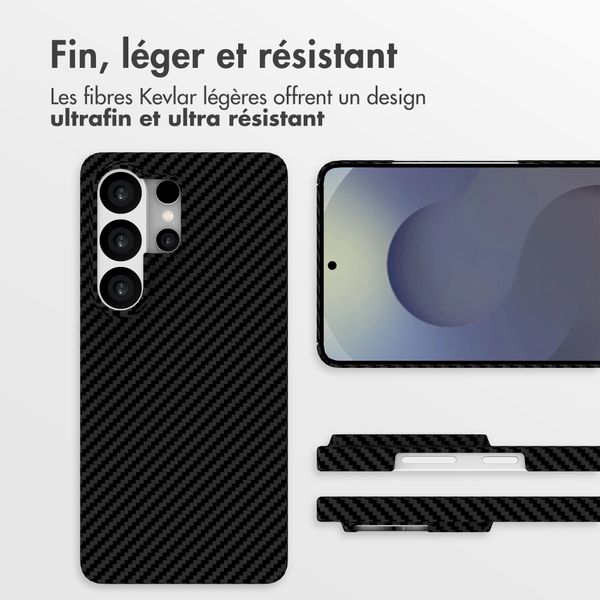 Accezz Coque Kevlar® MagSafe Samsung Galaxy S26 Ultra - Noir