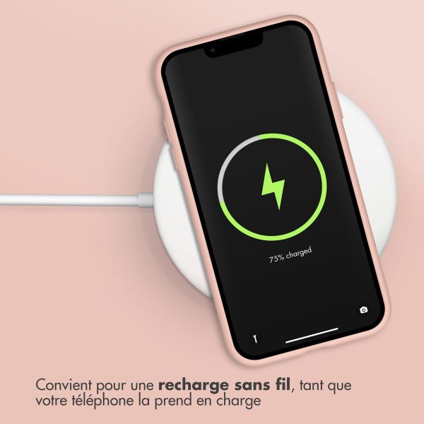 Accezz Coque Liquid Silicone Apple iPhone 11 - Rose