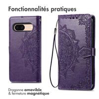 imoshion Etui de téléphone portefeuille Mandala Google Pixel 8a - Violet