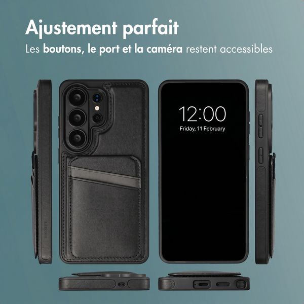 imoshion Coque arrière avec porte-cartes et support Samsung Galaxy S26 Ultra - Noir