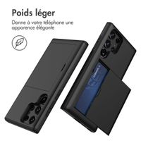 imoshion Coque arrière avec porte-cartes Samsung Galaxy S22 Ultra - Noir