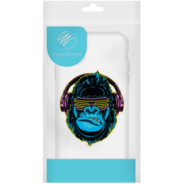 imoshion Coque Design Samsung Galaxy A21s - Monkey - Bleu