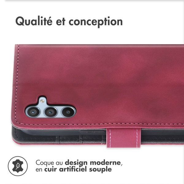 imoshion Etui de télephone portefeuille avec cordon Samsung Galaxy A34 (5G) - Rouge