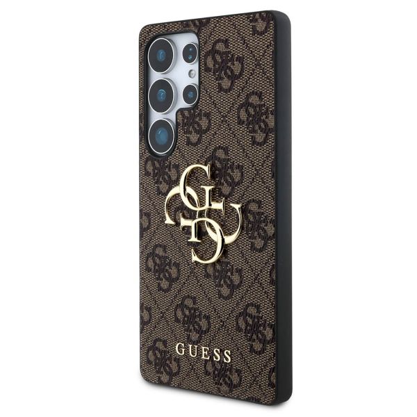 Guess Coque 4G Metal Logo Backcover Samsung Galaxy S25 Ultra - Marron