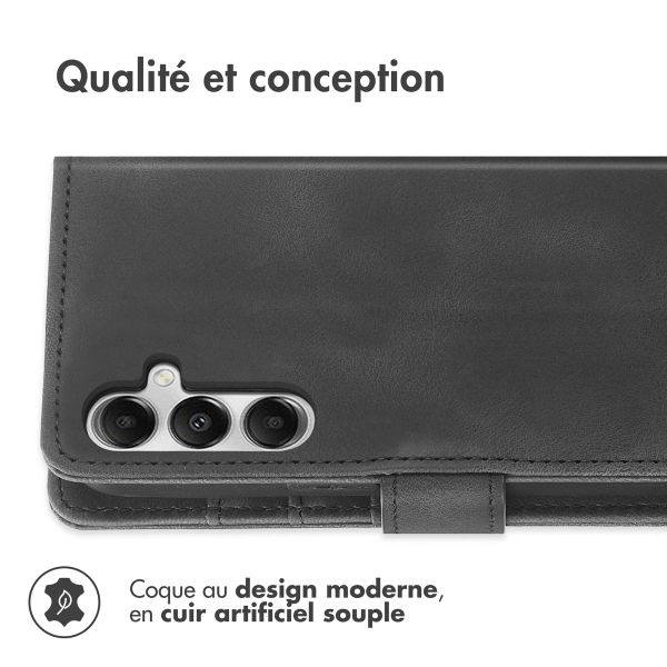 imoshion Etui de téléphone portefeuille avec cordon Samsung Galaxy A35 - Noir