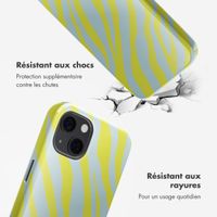 Selencia Coque arrière Vivid Tough avec MagSafe iPhone 13 - Zebra Winter Sky Titanium Yellow