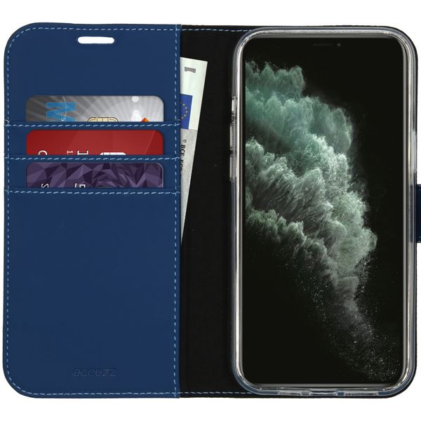 Accezz Étui de téléphone Wallet iPhone 12 Pro Max - Bleu