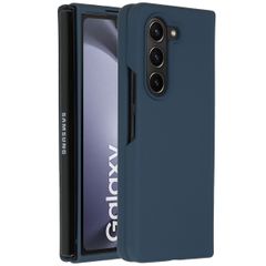 Accezz Coque Liquid Silicone Samsung Galaxy Z Fold 5 - Bleu foncé