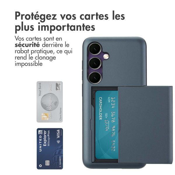 imoshion Coque arrière avec porte-cartes Samsung Galaxy S24 FE - Bleu foncé