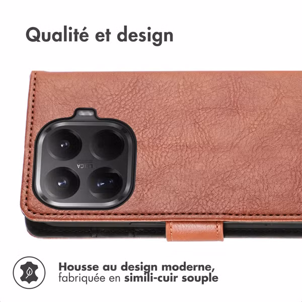 imoshion Étui de télephone portefeuille de luxe Xiaomi 17T - Marron
