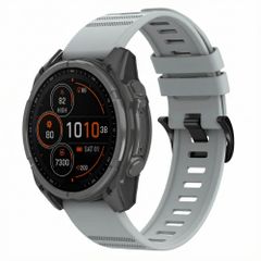 imoshion Bracelet QuickFit® Stripe en silicone  - Connexion Garmin 22 mm - Gris
