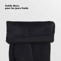 Selencia Gants Tactiles Effet Daim - Femme - Taille M - Noir