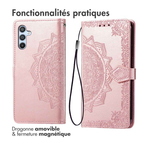 imoshion Etui de télephone Mandala Samsung Galaxy A56 - Rose Doré
