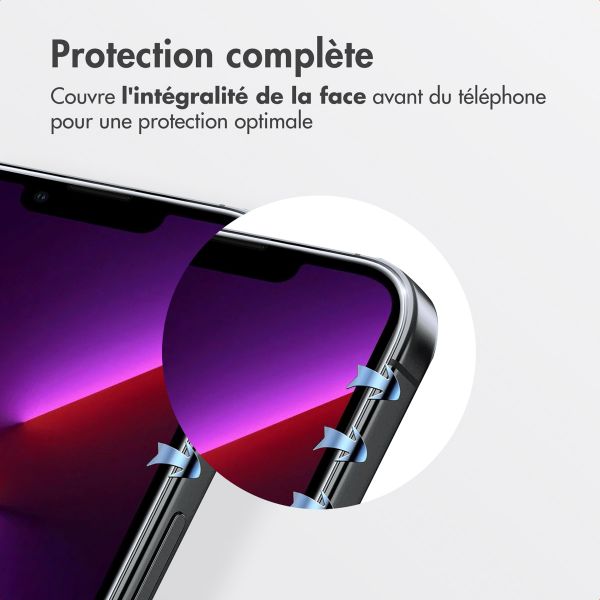 Accezz Protecteur d’écran en verre trempé + Applicateur Apple iPhone 13 / 13 Pro / 14 / 16e