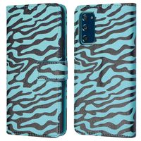 imoshion ﻿Étui de téléphone portefeuille Design Samsung Galaxy S20 FE - Black Blue Stripes