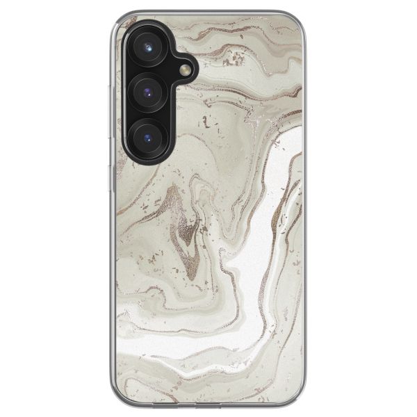 imoshion Coque design pour Samsung Galaxy S25 - Sandy Marble