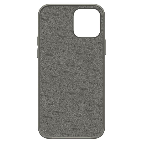 Valenta Coque en cuir Luxe iPhone 13 Mini - Gris