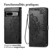 imoshion Etui de téléphone portefeuille Mandala Google Pixel 7 - Noir