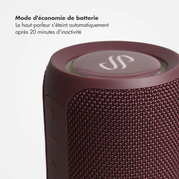 Selencia AquaPlay Enceinte Bluetooth - Enceinte sans fil - Étanche - Bordeaux